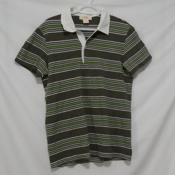 JOE FRESH | small | Striped Polo Shirt With White Collar - Picture 1 of 13